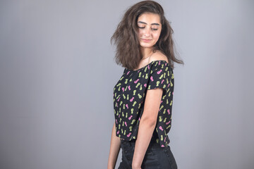 fashion woman in the studio