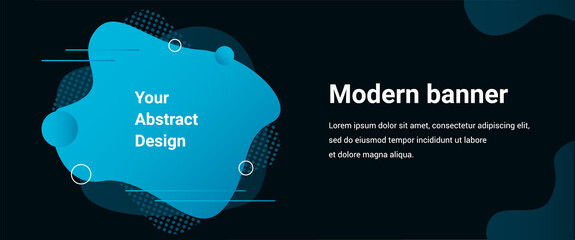 A modern abstract banner, poster vector template e-mail, party, workshop, event, webinar, conference