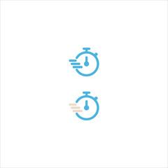 stopwatch icon flat vector logo design trendy