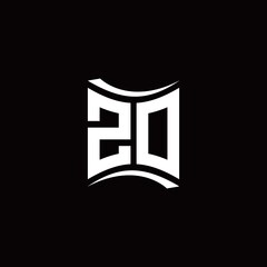 Z O initial letter logo design modern template - obrazy, fototapety, plakaty