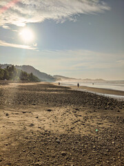 Sunrise over the beach