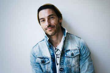 Studio portrait of a handsome man