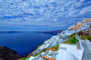 Imerovigli village in Santorini