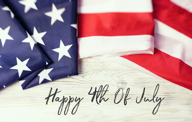 Fototapeta na wymiar Happy 4th Of July Independence Day in America, USA holiday card