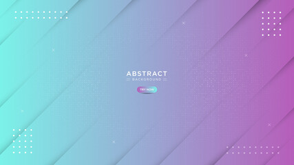 Abstract modern diagonal gradient background. Overlap layered 3d style with halftone pattern. Abstract vector illustration.