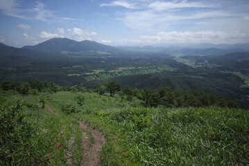 Obraz premium 日本の岡山県の美しい山の景色
