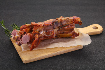 Smoked pork ribs