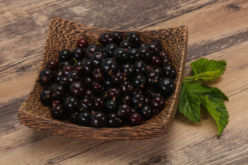 Fresh ripe sweet black currant