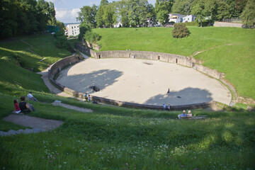 Amphitheater which is one of the Roman Monuments in Trier,Germany