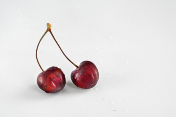 cherry in a white bowl