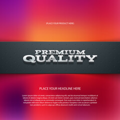 vector colorful web banner, card, flyer, e-commerce design with blurry bokeh background, 
