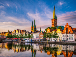 Old town of Lubeck, Germany - 359286983