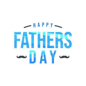 Vector Happy Fathers Day Text, Lettering Happy Fathers Day, Happy Fathers Day design illustrations for background.