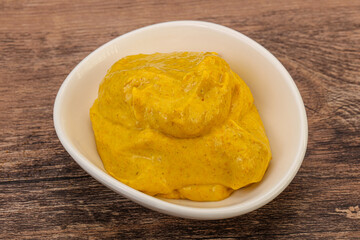Asian Curry sauce in the bowl