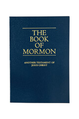 The Book of Mormon Isolated Against a White Background - obrazy, fototapety, plakaty