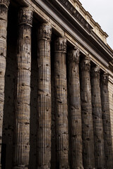 Columns at the entrance to the mythical Pantheon in Rome