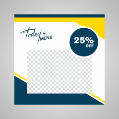 Set of Editable minimal square banner template. Suitable for social media post and web internet ads. Vector illustration with photo college.