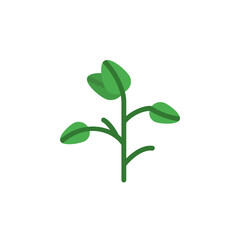 Soybean leaf icon. Simple color vector elements of botanicals icons for ui and ux, website or mobile application