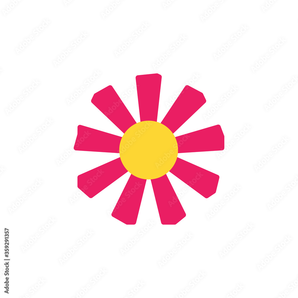 Poster avocado flower icon. simple color vector elements of botanicals icons for ui and ux, website or mobi