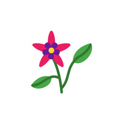 Spurge flower icon. Simple color vector elements of botanicals icons for ui and ux, website or mobile application