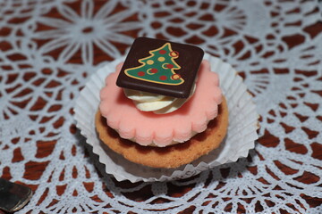 Pink Christmas confectionery