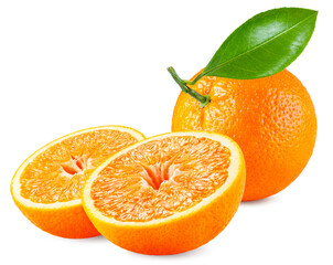 Oranges isolated on white