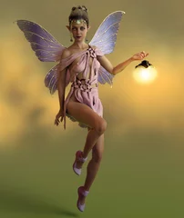 Sprite with Lantern, 3d CG