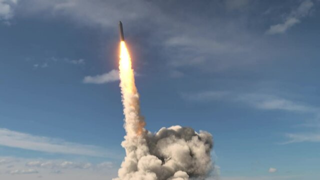 Ballistic missile launch from underwater