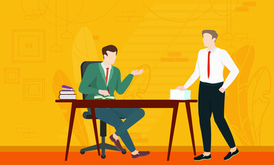 Business people in conference, man workin office