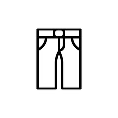 Golf trousers concept line icon. Simple element illustration. Golf trousers concept outline symbol design from golf set. Can be used for web and mobile