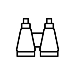 Binoculars concept line icon. Simple element illustration. Binoculars concept outline symbol design from golf set. Can be used for web and mobile