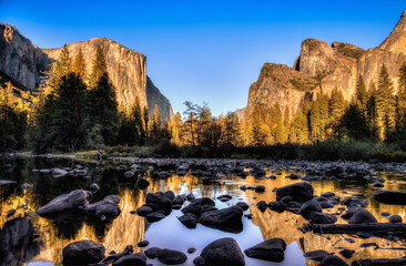 Sunset on Yosemite Valley View, Yosemite National Park, California
