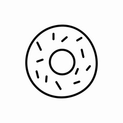 Outline donut icon.Donut vector illustration. Symbol for web and mobile