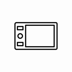 Outline draw tablet icon.Draw tablet vector illustration. Symbol for web and mobile