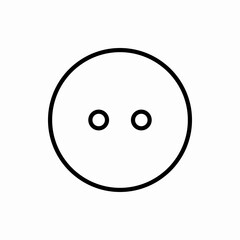 Outline dress button icon.Dress button vector illustration. Symbol for web and mobile