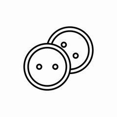 Outline dress button icon.Dress button vector illustration. Symbol for web and mobile
