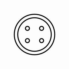 Outline dress button icon.Dress button vector illustration. Symbol for web and mobile