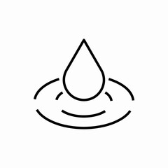 Outline drop icon.Drop vector illustration. Symbol for web and mobile