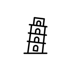 Building, monument concept line icon. Simple element illustration. Building, monument concept outline symbol design from Italy set. Can be used for web and mobile