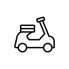 Motorbike concept line icon. Simple element illustration. Motorbike concept outline symbol design from Italy set. Can be used for web and mobile