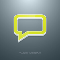 Naklejka premium vector speech bubble