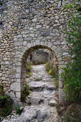 Photography of stone wall brick on old and ruined fortress