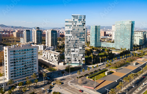 European City Barcelona With View Of Blocks Of Flats Spain Wall Mural Jackf