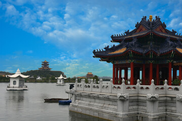 Obraz premium Hengdian City of Film and Television, Panorama of Beijing Forbidden City in Zhejiang Province, China
