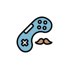 Joystick icon. Simple color with outline vector elements of cultural activities icons for ui and ux, website or mobile application