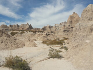 Badlands South Dakota arid desert landscape 2019