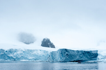 Beautiful view of the ice of Antarctica
