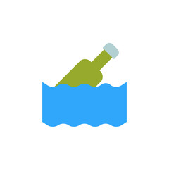 Bottle, plastic, ocean icon. Simple color vector elements of saving marine icons for ui and ux, website or mobile application
