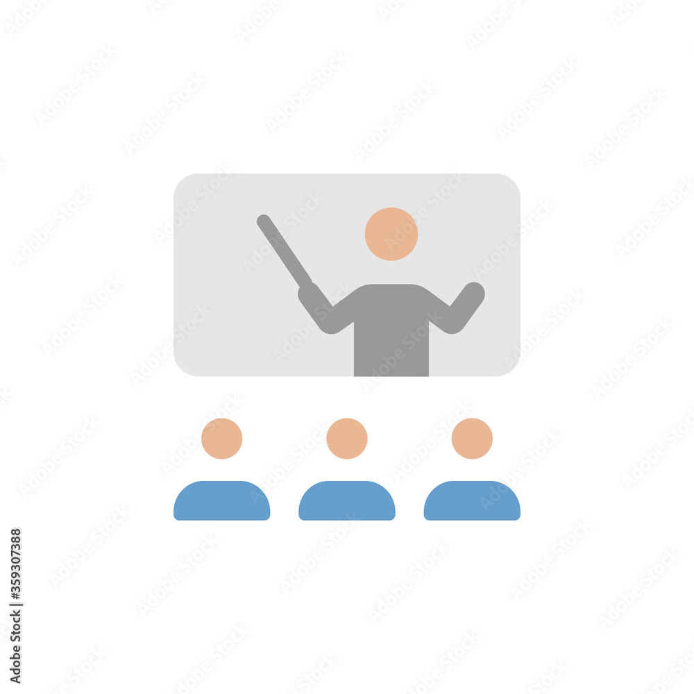 Poster presentation colored icon. simple colored element illustration. presentation concept symbol design f