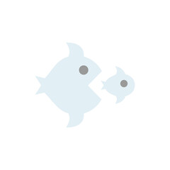 Fishes colored icon. Simple colored element illustration. Fishes concept symbol design from Business strategy set. Can be used for web and mobile